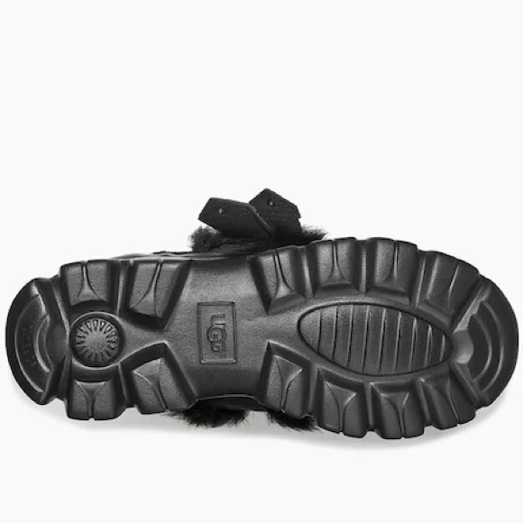 UGG Fluff Punk Black Ankle Boot Brand New in Box - Picture 6 of 16